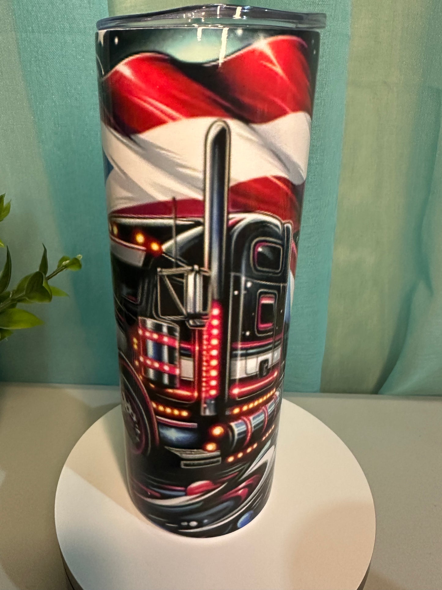 Boricua Truck Driver Design 20 oz tumbler