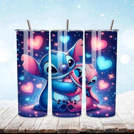 Lilo Stitch heat transfer design for tumblers 20 oz