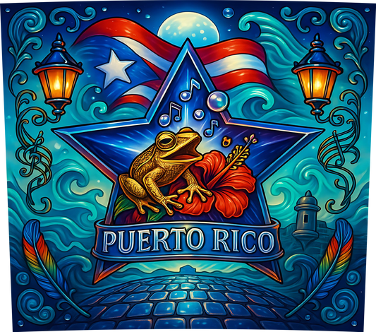 Nice Puerto Rico Design Heat Transfer Wrap