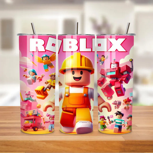Tumbler 20 oz with Roblox design