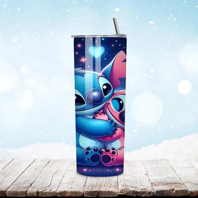 Lilo Stitch heat transfer design for tumblers 20 oz