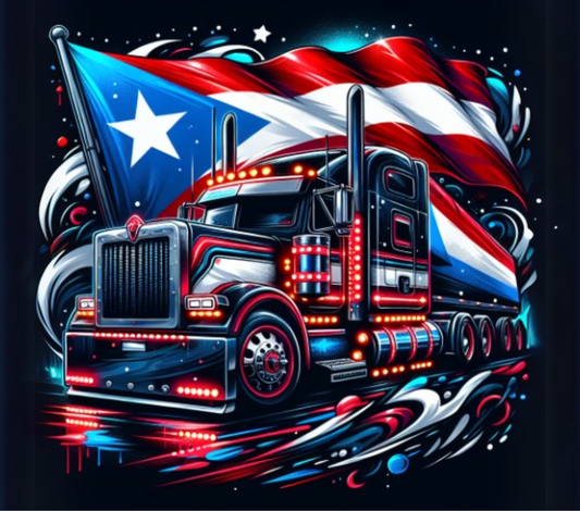 Boricua Truck Driver Design 20 oz tumbler